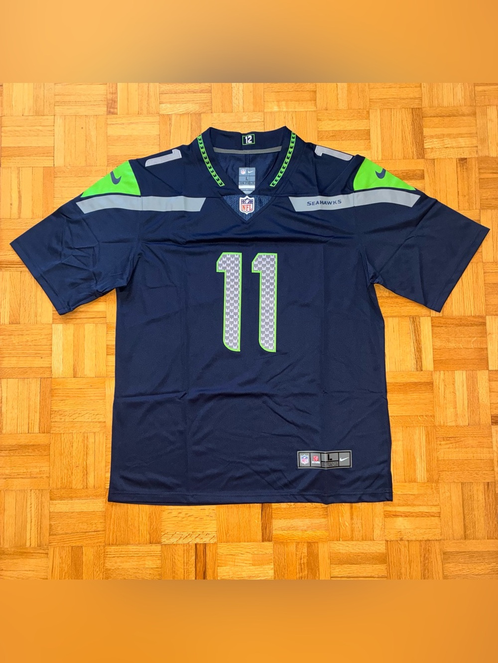 Jaxon Smith-Njigba Navy Seattle Seahawks Jersey